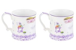 Набор 2 кружек 380 мл 12,3*9*9 см Лаванда NEW BONE CHINA - Elan gallery фото 3