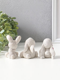 Набор фигурок 3 шт. Весёлые кролики, 6?5 см