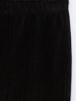 Beli Lastikli ?spanyol Pa?a Kadife K?z ?ocuk Tayt - Waikiki фото 4