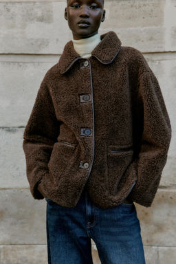 REVERSIBLE DOUBLE-FACED COAT - Zara фото 6