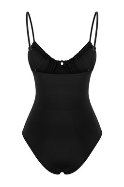 TRENDYOLMILLA Siyah Baglama Detayl? Balenli Tunelli Regular Mayo TBESS25MA00034 фото 7