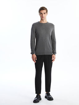 Bisiklet Yaka Erkek Triko Kazak