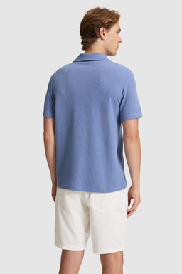 Erkek _ndigo Regular Fit Polo Yaka Ti__rt