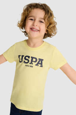 Erkek _ocuk A__k Sar_ Bisiklet Yaka Basic Ti__rt - U.s. polo assn фото 3