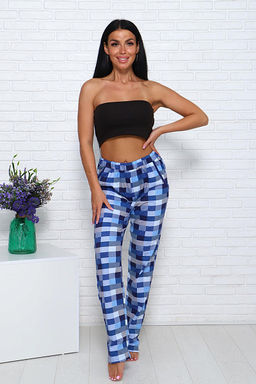 Брюки с карманами (01002, голубой) - Плиона фото 5