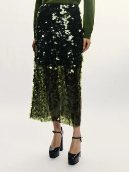 Юбка прямого кроя с пайетками / Zarina