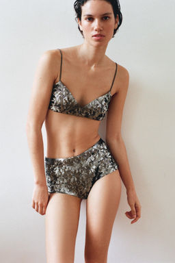 BRAGUITA LENTEJUELAS ABLALORIOS / Plata