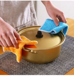 Двухслойная бамбуковая салфетка для мытья посуды (1 шт.), 22*18 см - Doma prosto фото 2