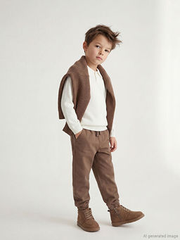 Beli Lastikli Erkek ?ocuk Jogger Pantolon