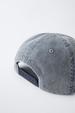 GORRA EFECTO LAVADO BORDADO / Gris claro - Zara фото 2