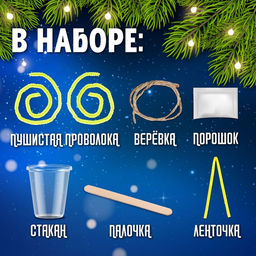 Выращивание кристаллов «Новогодние кристаллы: Снежинка»