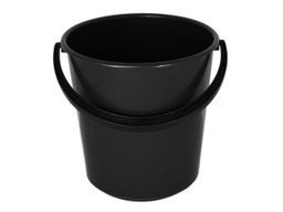 Ведро 10 с мерной шкалой, черное "Дачное" ЕлПласт (арт.202, 832)