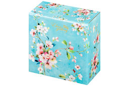 Розетка д/варенья 2 пр. 9,5*9,5*3 см 120 мл Яблоневый цвет на голубом NEW BONE CHINA - Elan gallery фото 9