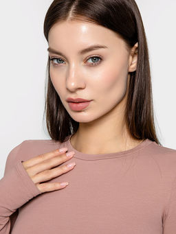 Джемпер женский в розово-бежевом цвете - Mark formelle фото 4