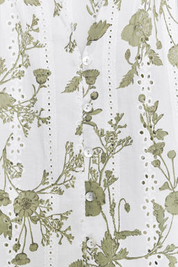 PRINTED TOP WITH CUTWORK EMBROIDERY - Zara фото 18