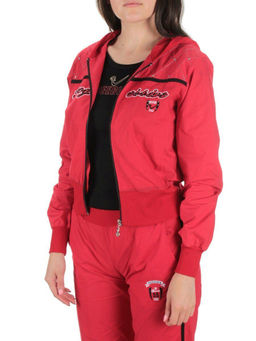 9601 RED/BLACK Костюм спортивный тройка женский (100% полиэстер )