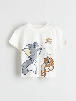 Tom & Jerry Bask?l? Erkek Bebek Ti??rt