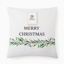 Наволочка декоративная новогодняя Этель. Merry Christmas 40?40(4) см, 100% хлопок