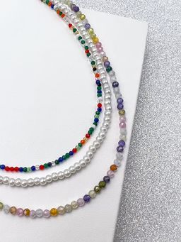 Колье с кристаллом swarovski - Серебряные крылья фото 2