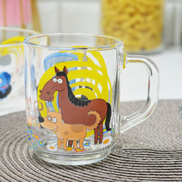 Набор СИНИЙ ТРАКТОР 3 пр.: кружка 250 мл, салатник 13 см, тарелка 19,5 см в под.уп. арт.СТН3-1 /МФК/  фото 5