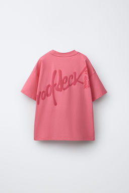 CAMISETA ESTAMPADO GRAFFITI / Rosa / Blanco - Zara фото 3