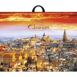 Цена за 25 шт. Пакет «Экскурсия», полиэтиленовый с петлевой ручкой, 71×55 см, 90 мкм