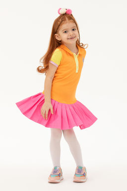 K_z _ocuk Turuncu _rme Elbise