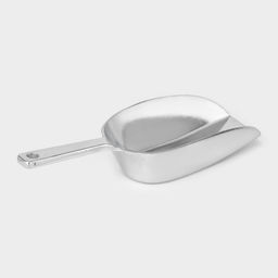 Совок для сыпучих продуктов, длина 14.5 см, алюминий, серебристый