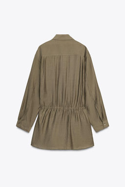 SHORT FLOWING SHIRT DRESS