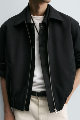 TEXTURED TWILL JACKET - Zara фото 6