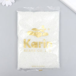 Бисер стекло 12/0 «Белый» перламутр 450 г