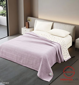 Плед покрывало велюр и хлопок