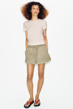 SHORTS EFECTO LAVADO / Vis?n