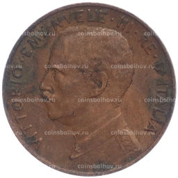 Монета 2 чентезимо 1915 года Италия