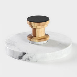 Подставка для торта Magistro Forest dream, d=20.5 см, акация, мрамор  фото 4