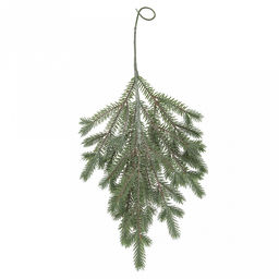 Декоративная гирлянда Ель 63см, пластик, зеленый патина (Россия) - Домашняя мода фото 2