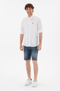 Erkek Beyaz Uzun Kollu Basic G_mlek Sepette S_rpriz _ndirim - U.s. polo assn фото 4