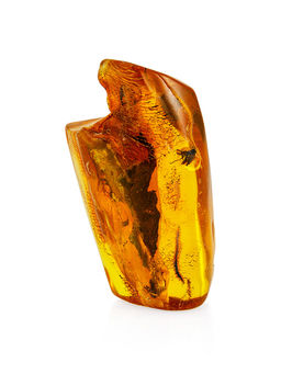 Кусочек натурального балтийского янтаря с включением мухи