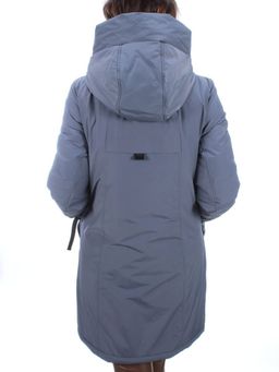 21-968 GRAY/BLUE Пальто женское зимнее (200 гр. холлофайбера) - Фабричный китай фото 5