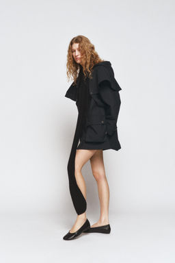 CONTRAST COLLAR HOODED TRENCH COAT ZW COLLECTION LIMITED EDITION - Zara фото 9