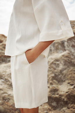 WIDE SHORT SLEEVE SHIRT - Zara фото 3