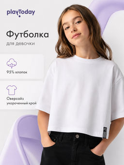 PlayToday / Фуфайка трикотажная для девочек (футболка)