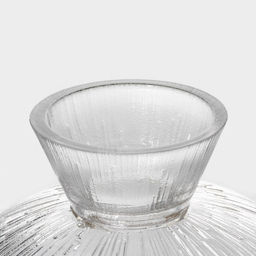 Ваза для фруктов «Фейерверк», 630 мл, 18×9 см, стекло, прозрачная