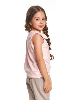 Футболка-топ UD 0359 голубой/белый кант - Mini maxi фото 36