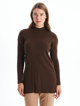 Dik Yaka Kad?n Triko Tunik