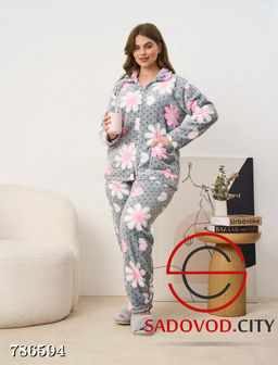 Женская теплая пижама со штанами - Bruno фото 2