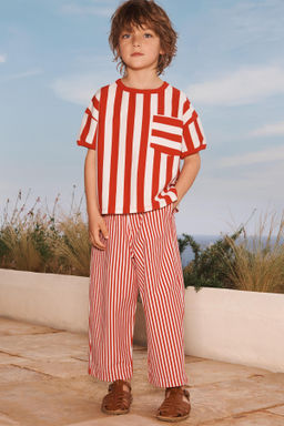 LIMITED EDITION STRIPED BALLOON TROUSERS