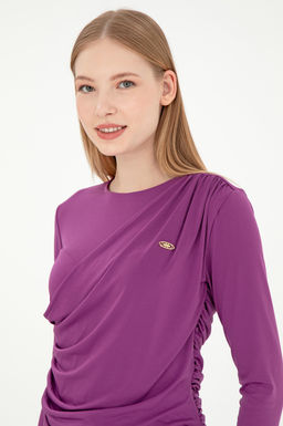 Женский фиолетовый свитшот Неожиданная скидка в корзине - U.s. polo assn фото 9