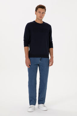 Erkek Lacivert Basic Sweatshirt - U.s. polo assn фото 4