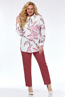 Костюм Элль стиль 2265/5 розовый/марсала